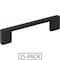 Jeffrey Alexander 96 mm Center-to-Center Matte Black Square Sutton Cabinet Bar Pull 25PK 635-96MB-25 - alternate 1